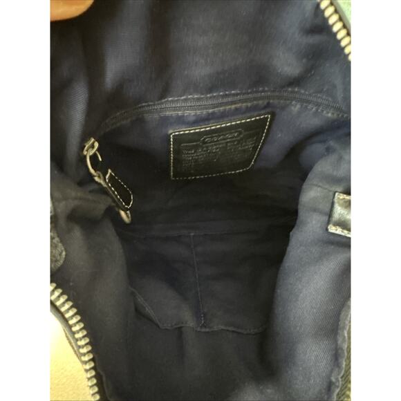 Coach 11x11 Crossbody Black Monogram Tassle Handbag H04K-9362 - Picture 4 of 5